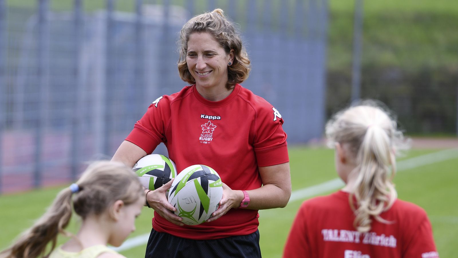 Trainerin beim Rugby